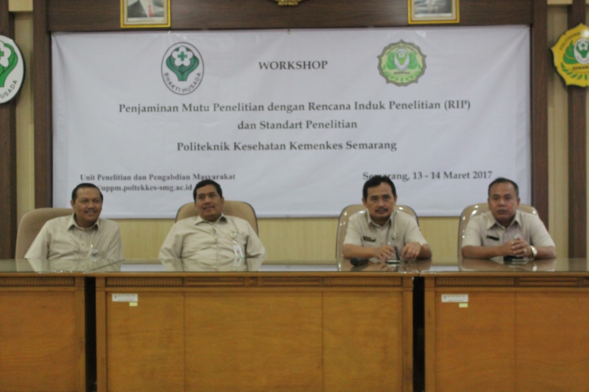 Workshop Penjaminan Mutu Penelitian dengan Rencana Induk Penelitian dan Standar Penelitian 13-14 Maret 2017