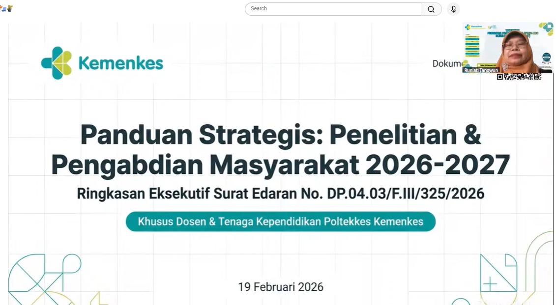 Sosialisasi Pedoman Penelitian dan Pengabdian kepada Masyarakat Tahun 2026&ndash;2027 di Poltekkes Kemenkes Semarang